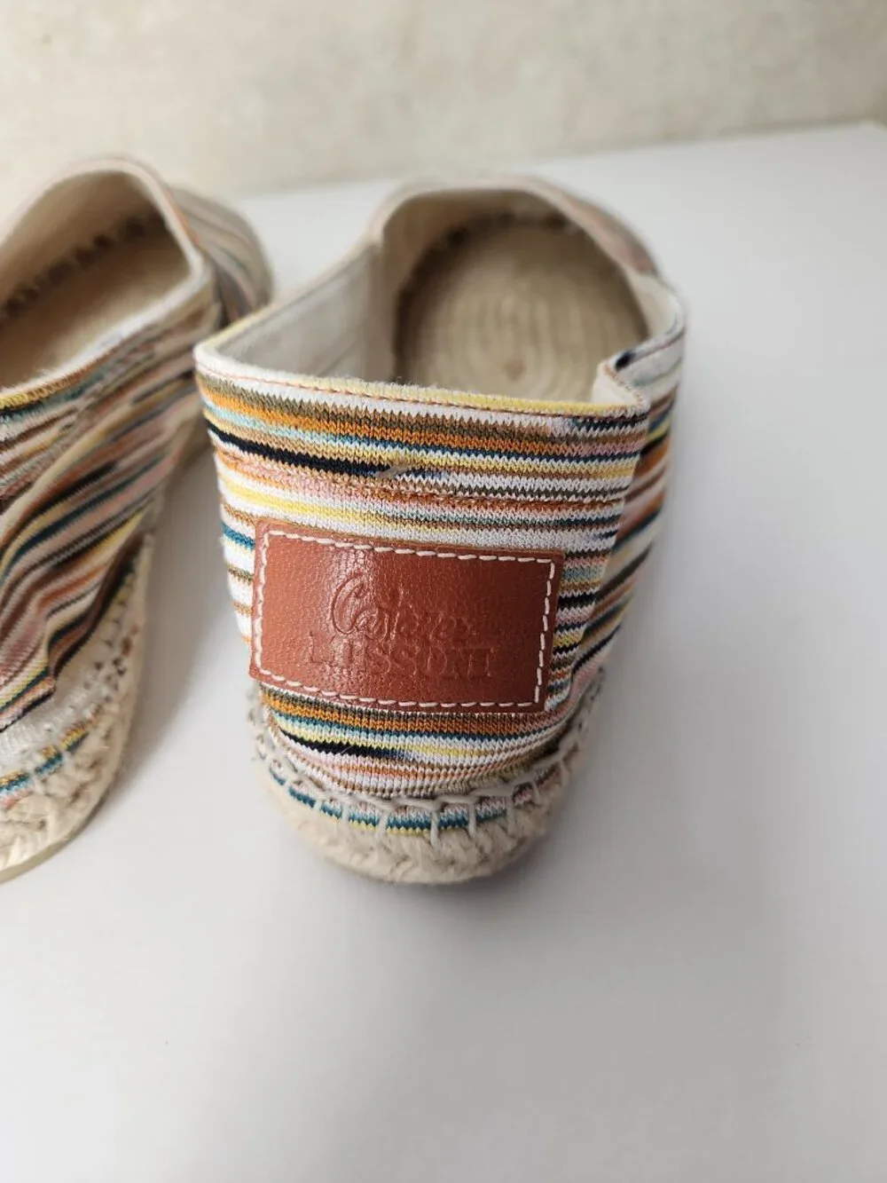 MISSONI Castaner Multicolor stripes espadrilles flats women's shoes 11 US  41 EU